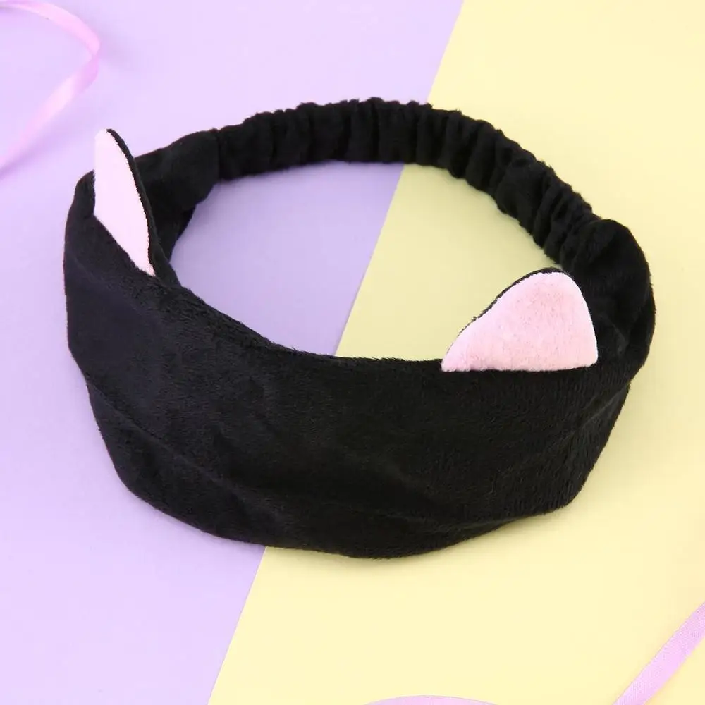 1 шт. разноцветная Милая повязка для волос с кошачьими ушками аксессуары