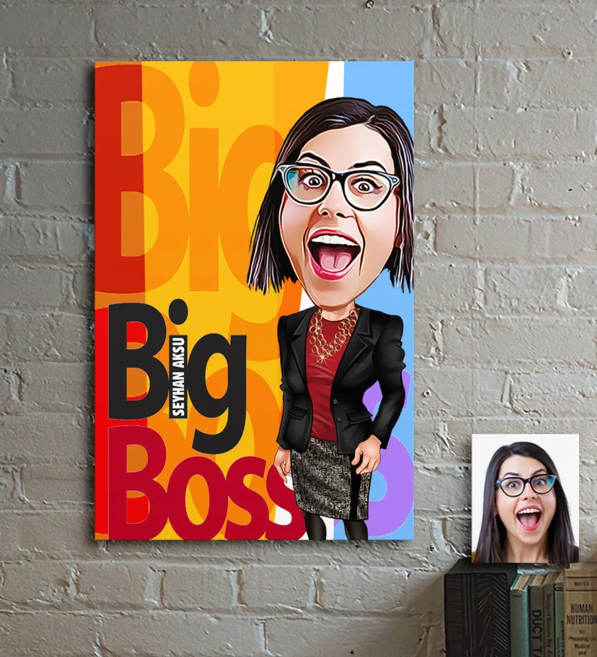 

Personalized Women 'S Big Boss Cartoon Wooden Table-2