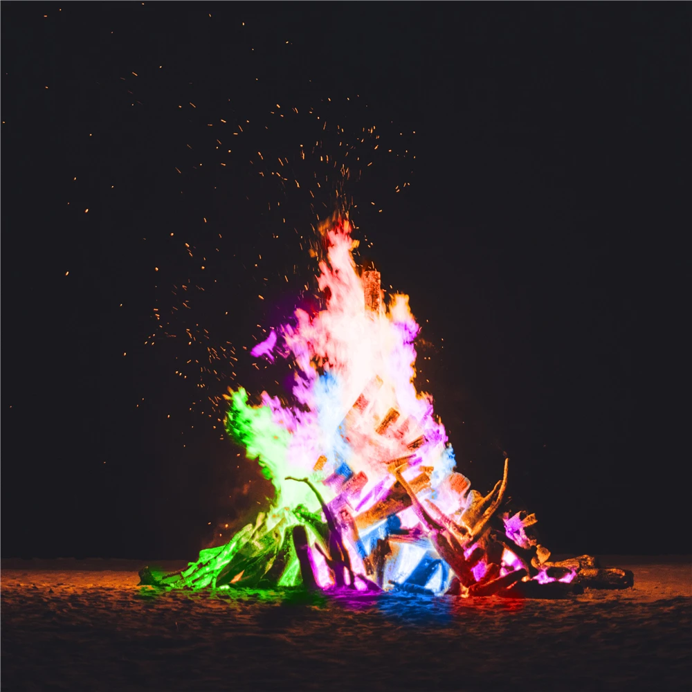 720g Magic Fire Family Party Fireplace Bonfire Flame Powder Pyrotechnics Toys Magic Trick Outdoor Camping Entertainment Tool
