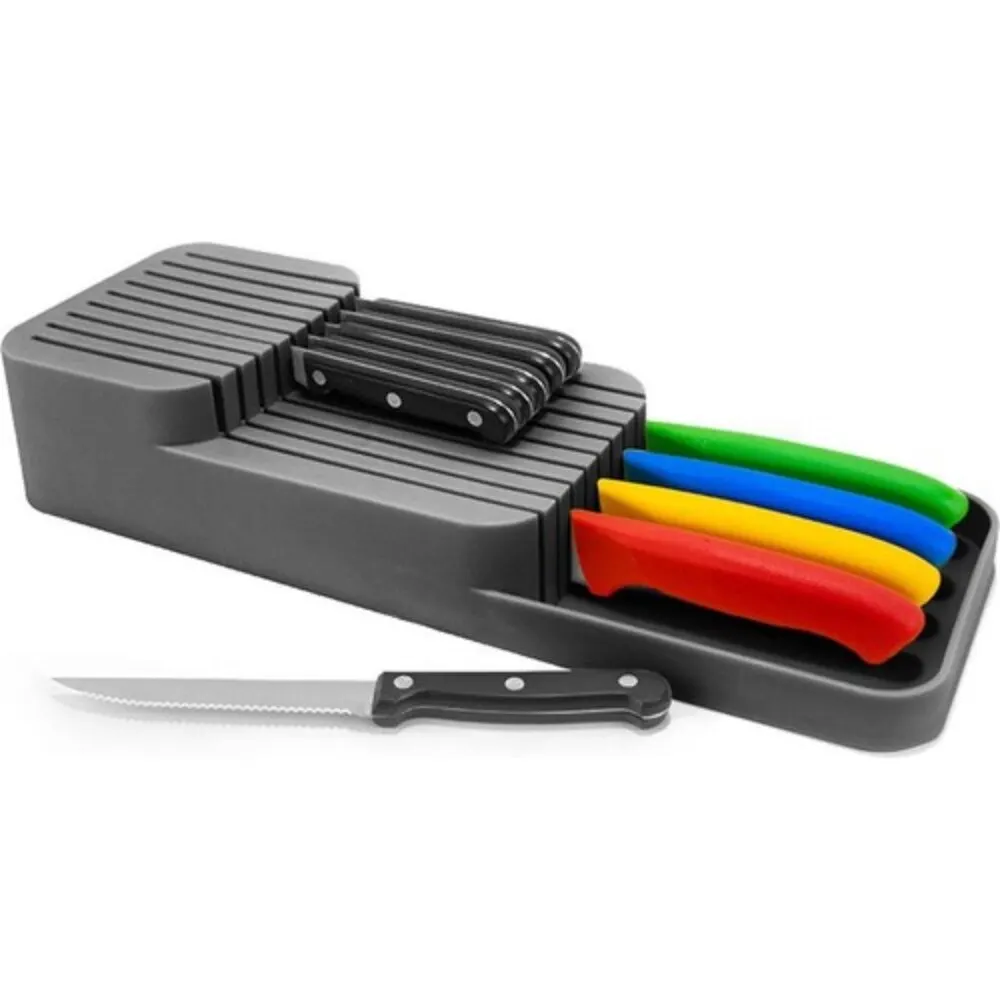 kitchen organizer cutlery storage box knife block holder drawer rack stand cabinet tray cage multifunctional deskto free global shipping