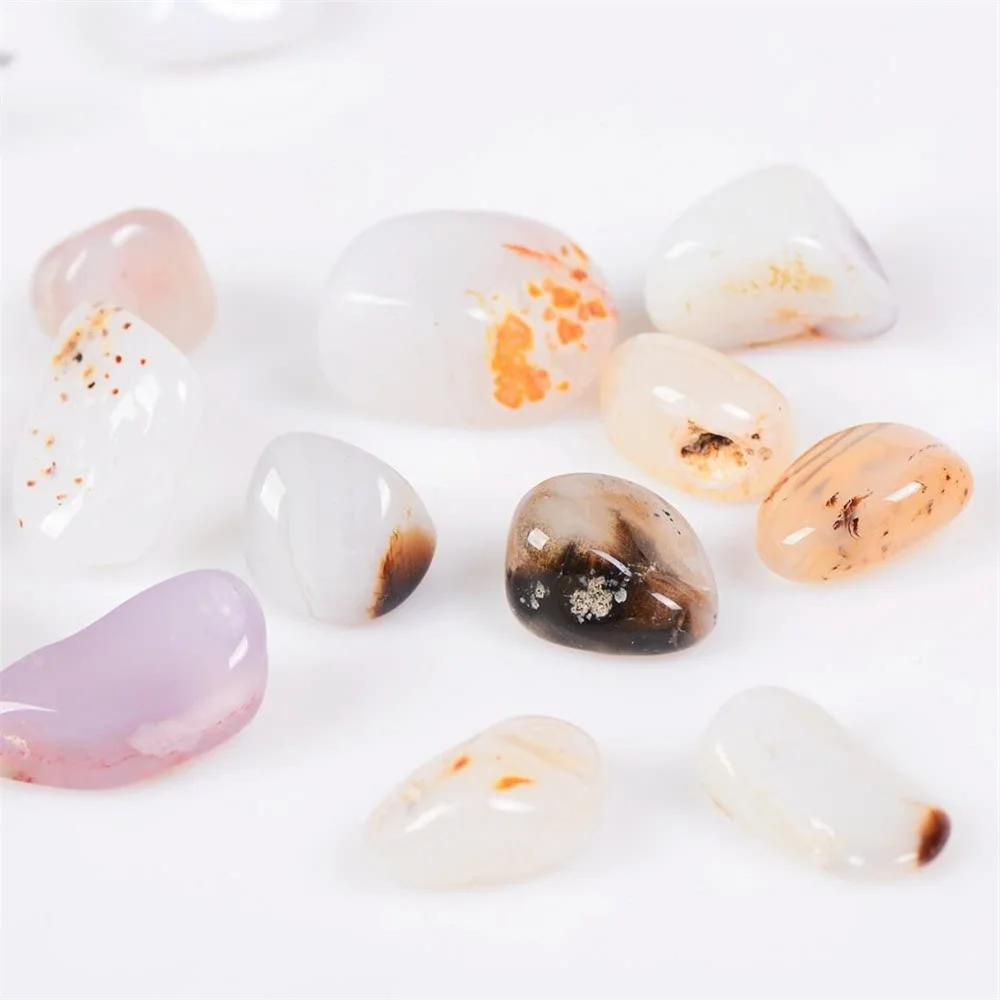 

Natural Quartz Healing Crystal Faith Chakra Stone Decoration Craft Hand Carved Gift for Reiki &Meditation 300g (1.5-2CM Agate)