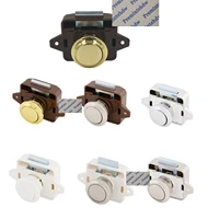 10pcslot keyless push button spring latch rv yacht drawer boat trailer caravan cabinet pop up knob gold nickel