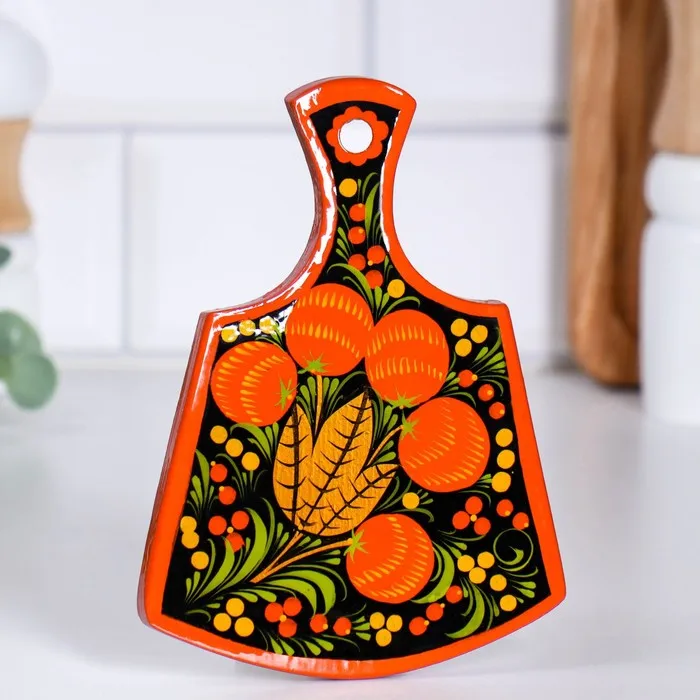 Доска разделочная Лимонница хохлома |