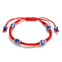 zircon design evil eyes bracelet for women lucky jewelry 3 colors braided rope adjustable charm couple bracelet best gift
