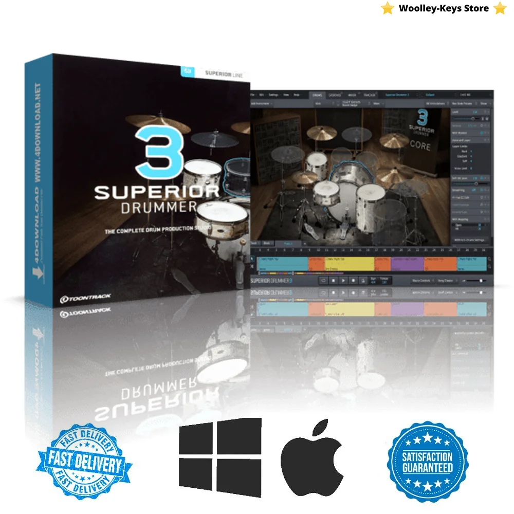 

Toontrack Superior Drummer 3 WINDOWS And Mac - FULL VERSION - ACTIVATION LIFE