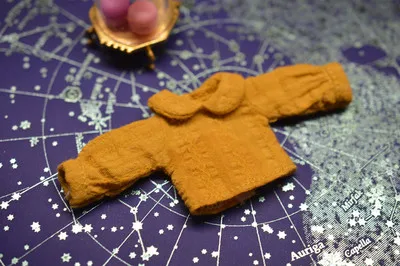 Новинка [1/12 женская футболка] OB11 рубашка 1/12 топ в кукольном стиле obitsu11 одежда(Fit Ob11, obitsu11, BJD12, cu-poche - Цвет: yellow