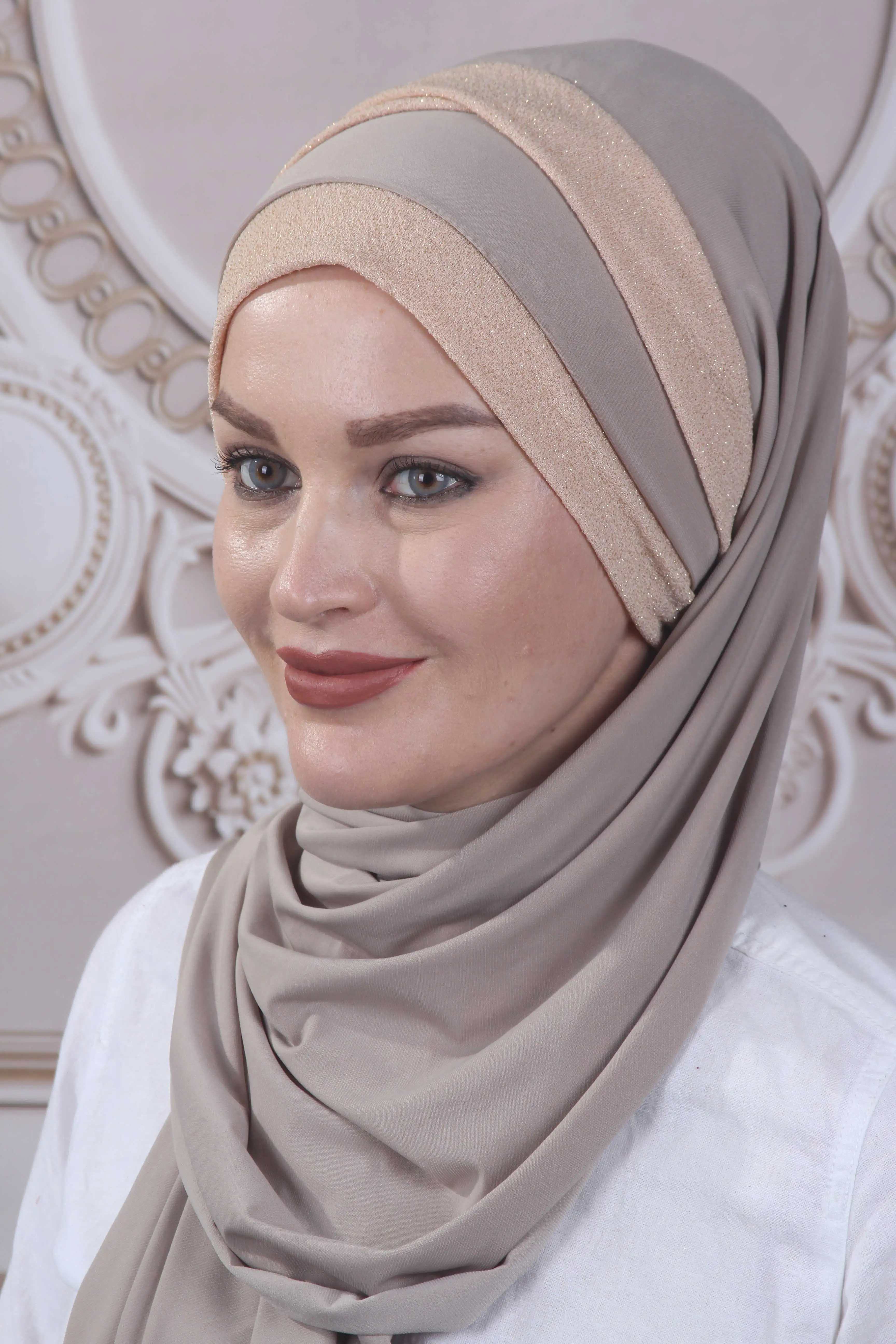 

Повседневный тюрбан для женщин Hijab, шаль, Легкий головной шарф, цветная драпированная перекрестная шаль