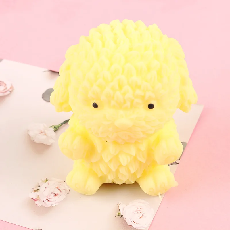 

New Fidget Toys soft Teddy Dog Cute Pet Pinch Animal Silicone Toy Expression Emotional Silicone Decompression To Adult Kids Toy