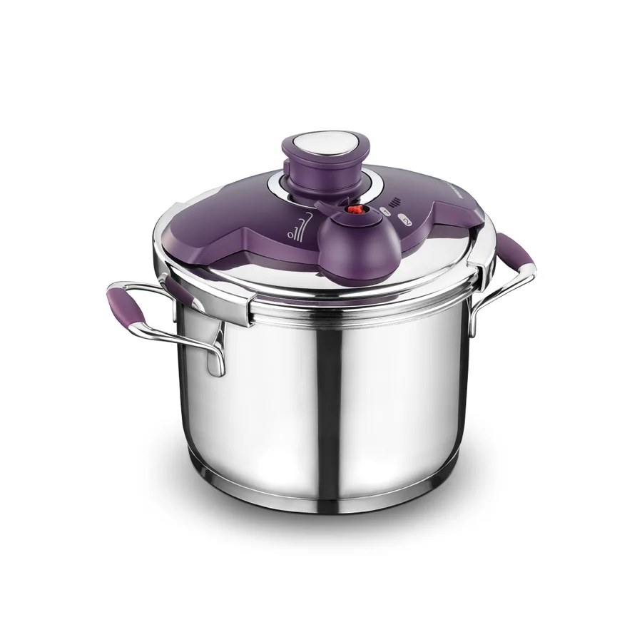 

Auto Smart Lock System 6 Lt Staınless Steal Turkish Made Pressure Cooker
