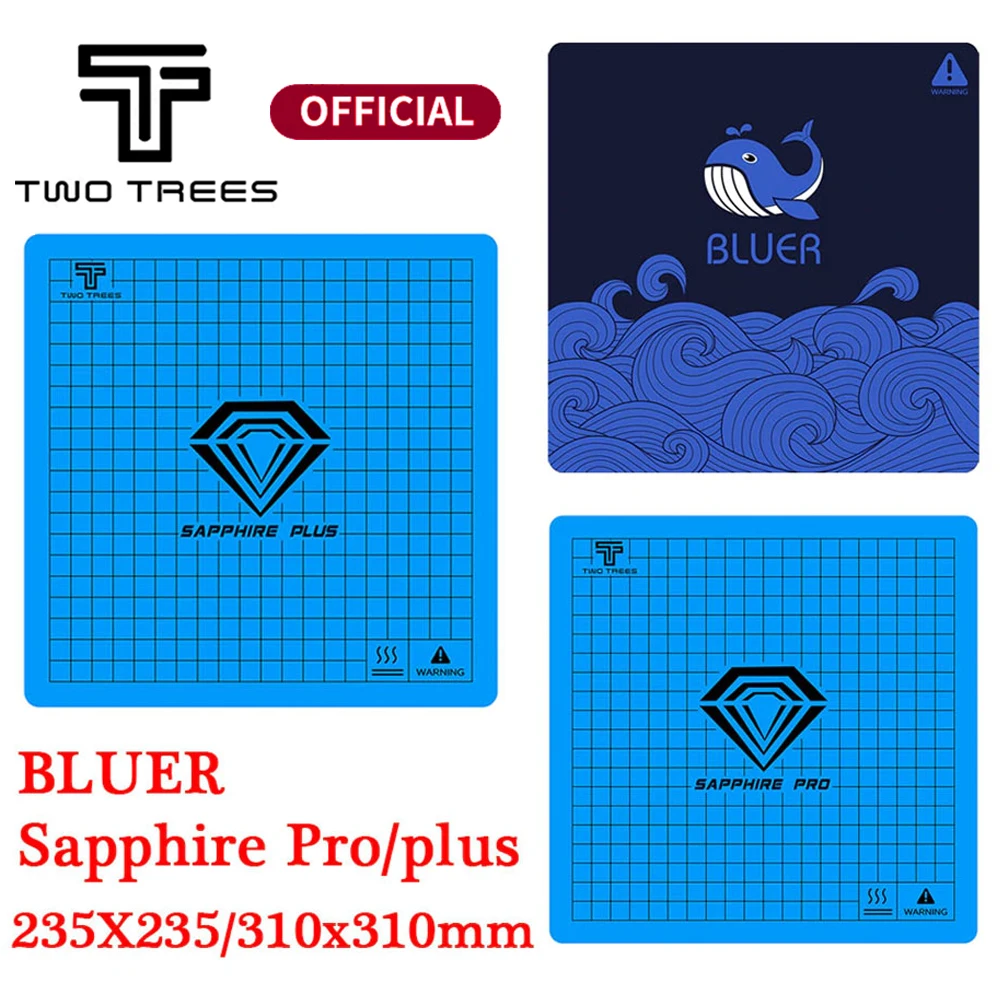 Две деревья сапфир pro Sapphire PLUS BLUER 3D принтер Часть Тепловая кровать (235*235/310x310 мм)