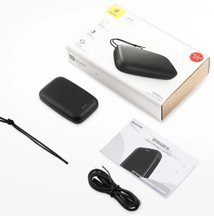 Внешний аккумулятор Baseus Mini Q 10000mAh PPALL-XQ02 (White) | Мобильные телефоны и аксессуары