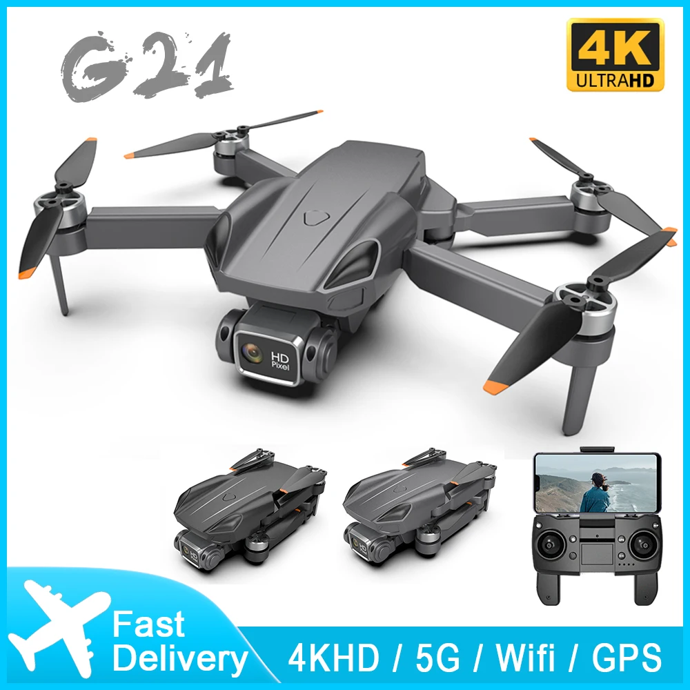 Дрон G21 камера 4K HD GPS 5G WiFi FPV складной | Электроника