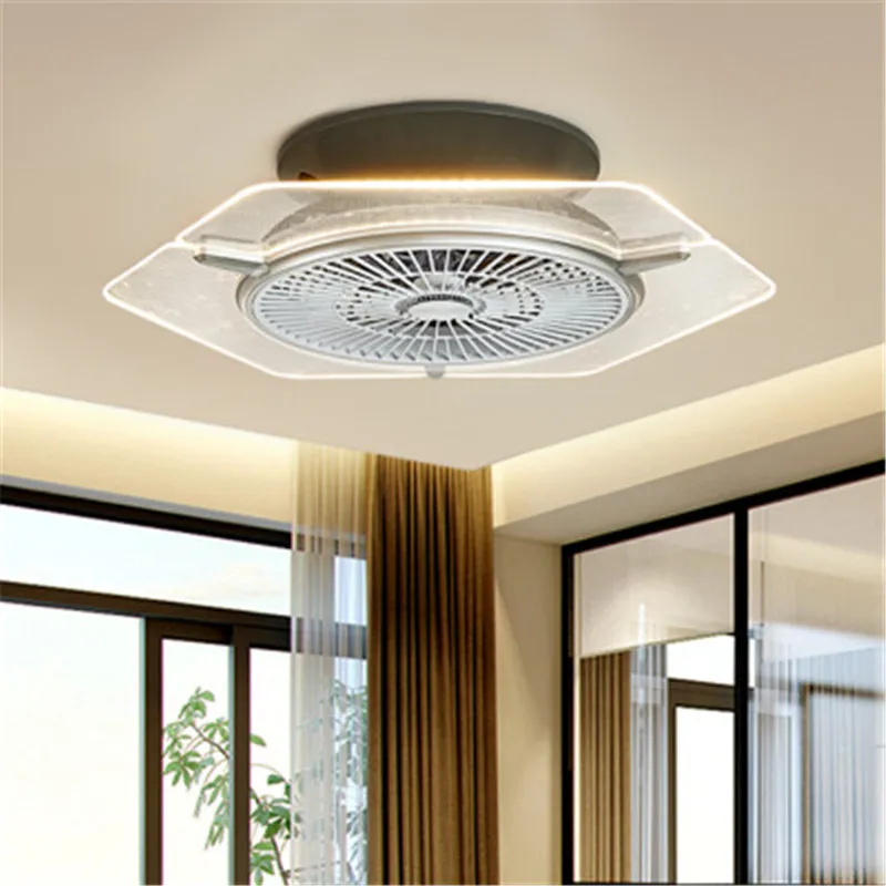 Экологичный Светодиодный потолочный вентилятор для ресторана невидимый