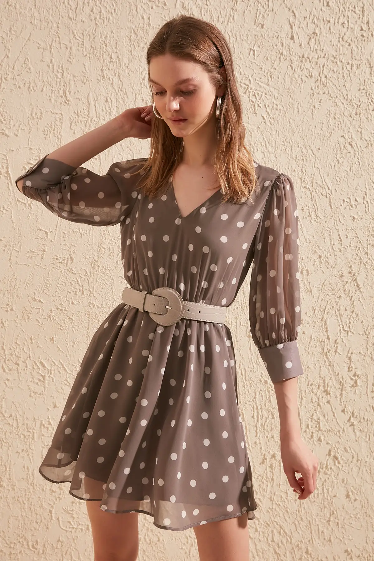 Платье в горошек TWOSS20EL1323|Женские платья| |