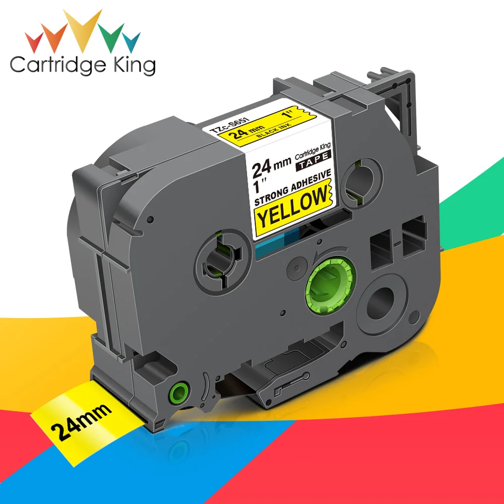 24mm for Brother TZ S251 TZeS651 TZC-S651 TZeS251 TZeS151 TZe-Strong Adhesive-Tape Compatible P-touch Label Printer - купить по