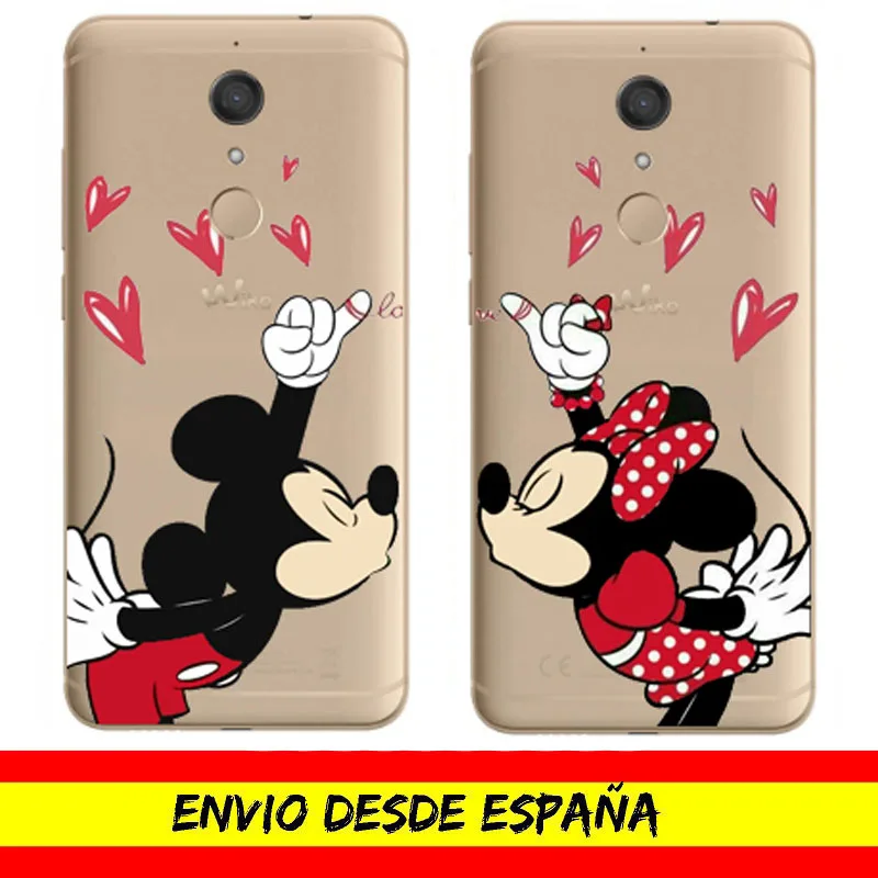 Чехол с подставкой из ТПУ изображением Минни и Микки Диснея для костюма любви