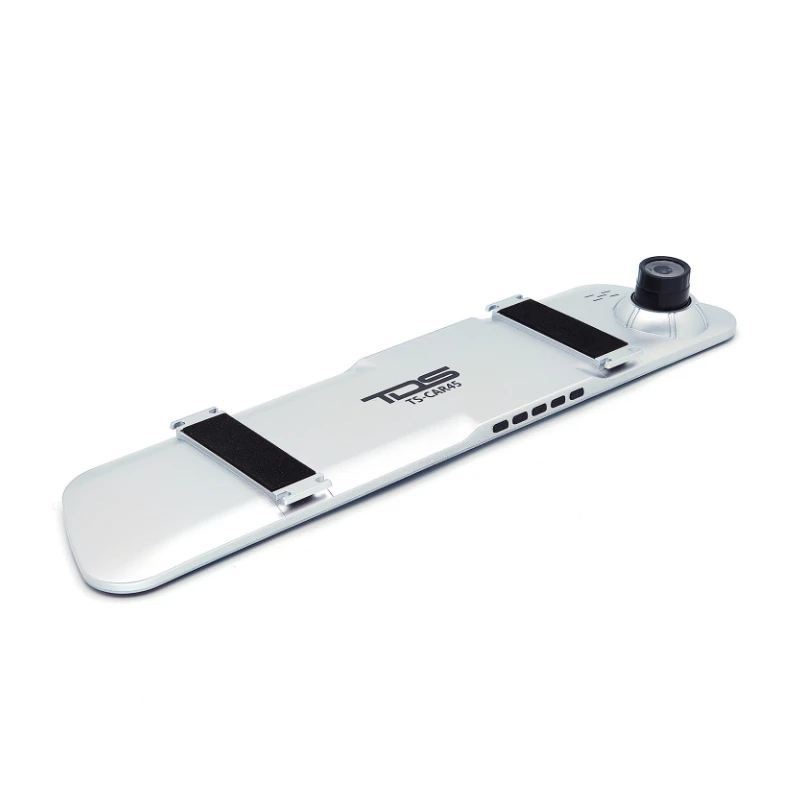 DVR Зеркало TDS TS-CAR45 2304x1296 4.5 дюйма Батарея 500 мАч Сенсорный экран Запись звука Автомобильная камера Ночная съемка Датчик движения Шок Две камеры.