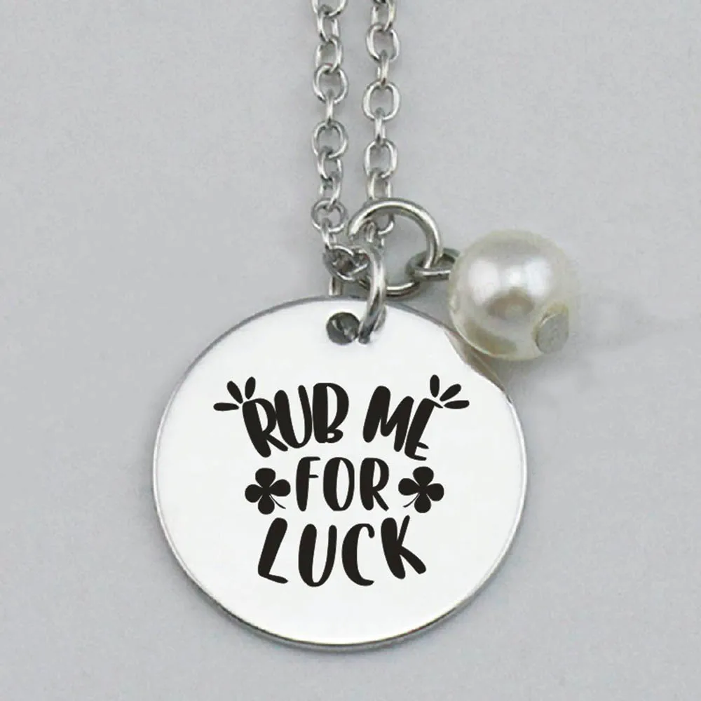 Руб мне на удачу Четыре Оставить Клевер ожерелье День Святого Патрика браслет