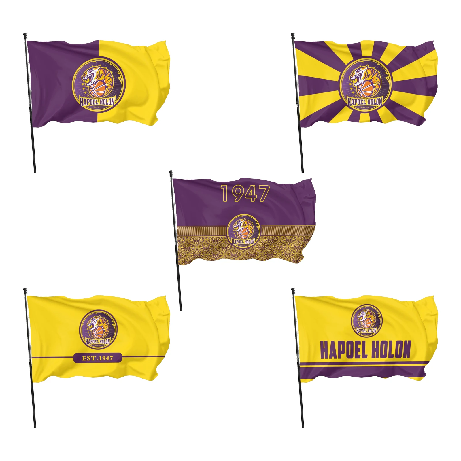 

Hapoel Holon Bc Flag for Home Party Garden Indoor Outdoor Flags Decoration Banner