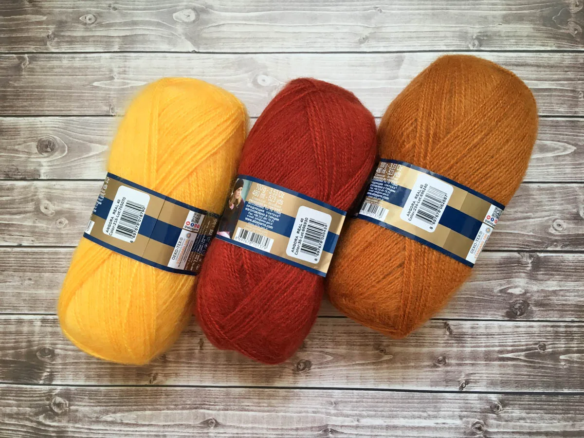Пряжа Alize Angora Real 40 шерсть 40% акрил 60% полушерсть нитки для вязания вес мотка 100 гр