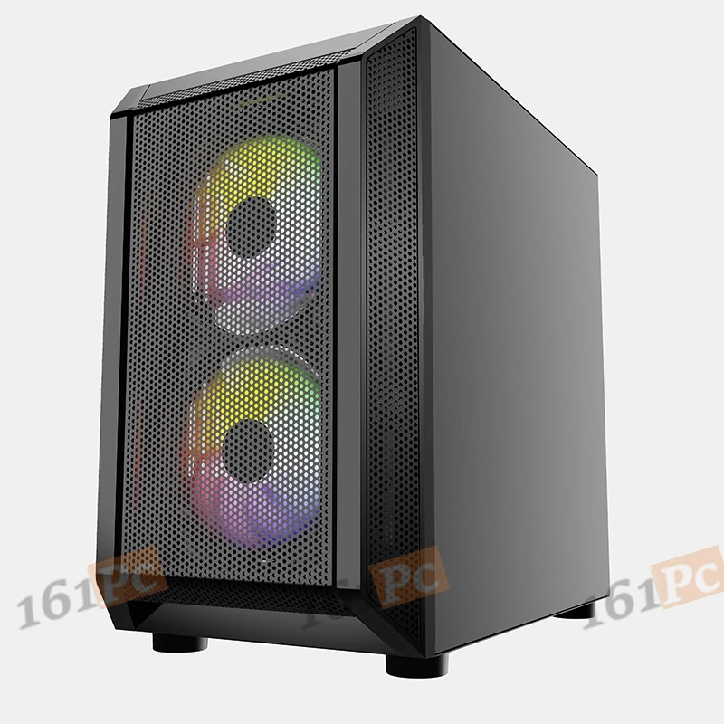 Game PC case корпус для компьютера pc gamer Mistral Micro H3B Mesh LED 2x140mm+1х120mm mATX (CMIMH3B-L3) | Компьютеры