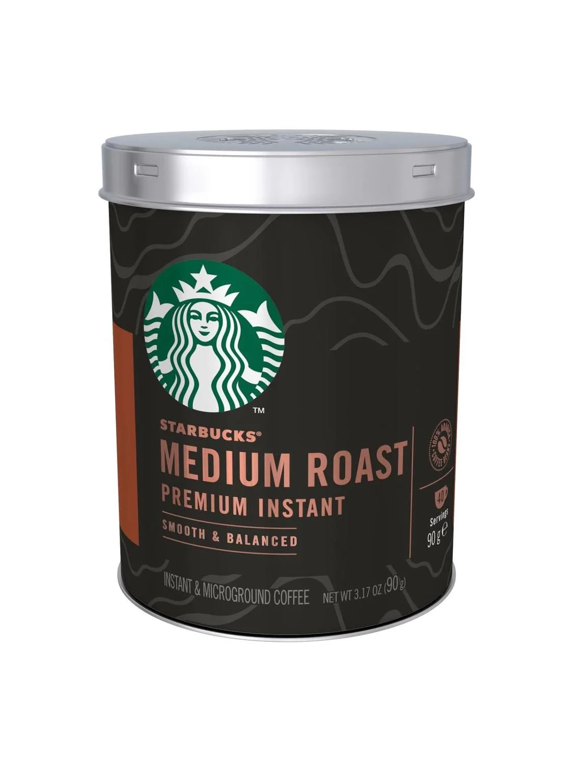 Кофе растворимый STARBUCKS Premium Instant Medium Roast 90г жестяная банка | Дом и сад