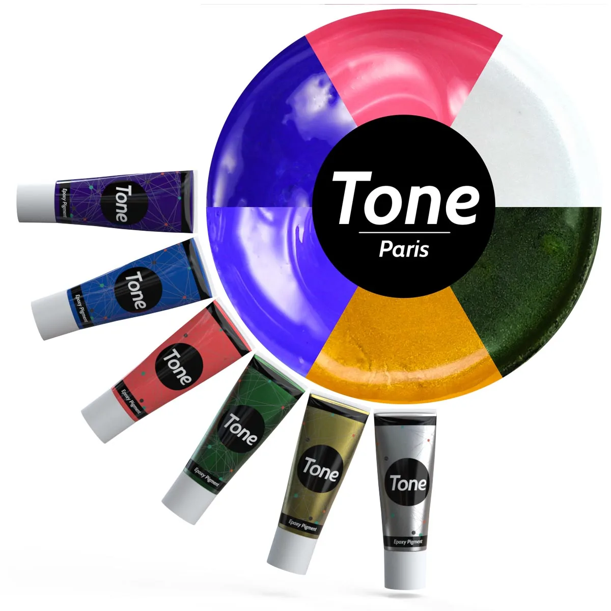 

Набор пигментов для эпоксидной смолы Tone Paris, набор пигментов для смолы, краситель, жидкие чернила, краситель, «сделай сам», выцветание, изготовление ювелирных изделий, кристаллы разных цветов