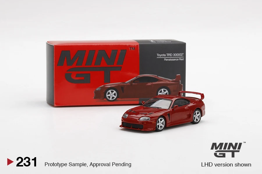 

Миниатюрный Toyota TRD 3000GT красного цвета от возрождения, 1:64