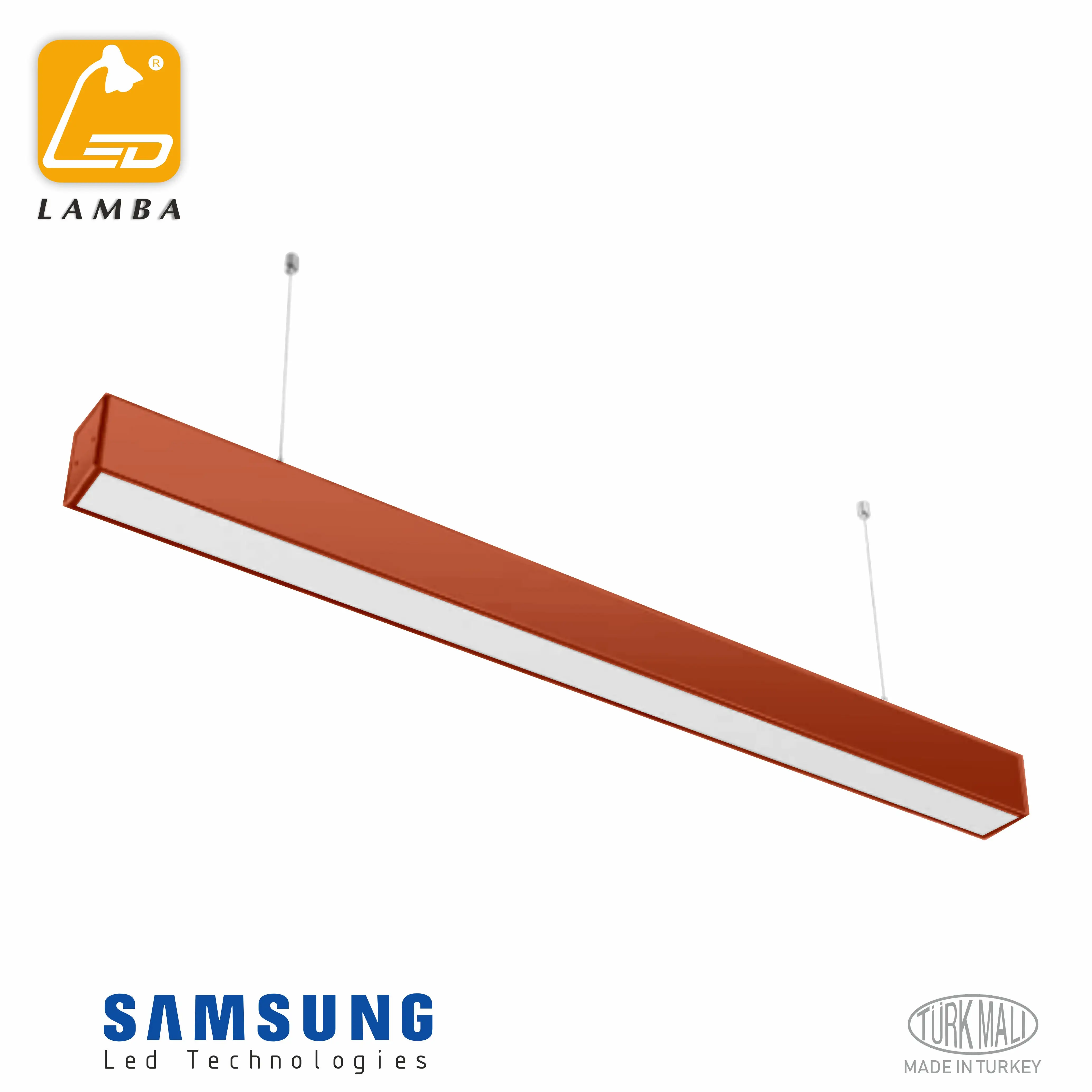 

Lambaled ECO 120cm Linear Led Pendant Lighting 30W-Different Body Colors-Nordic Modern Minimalist Led Chandelier lamp