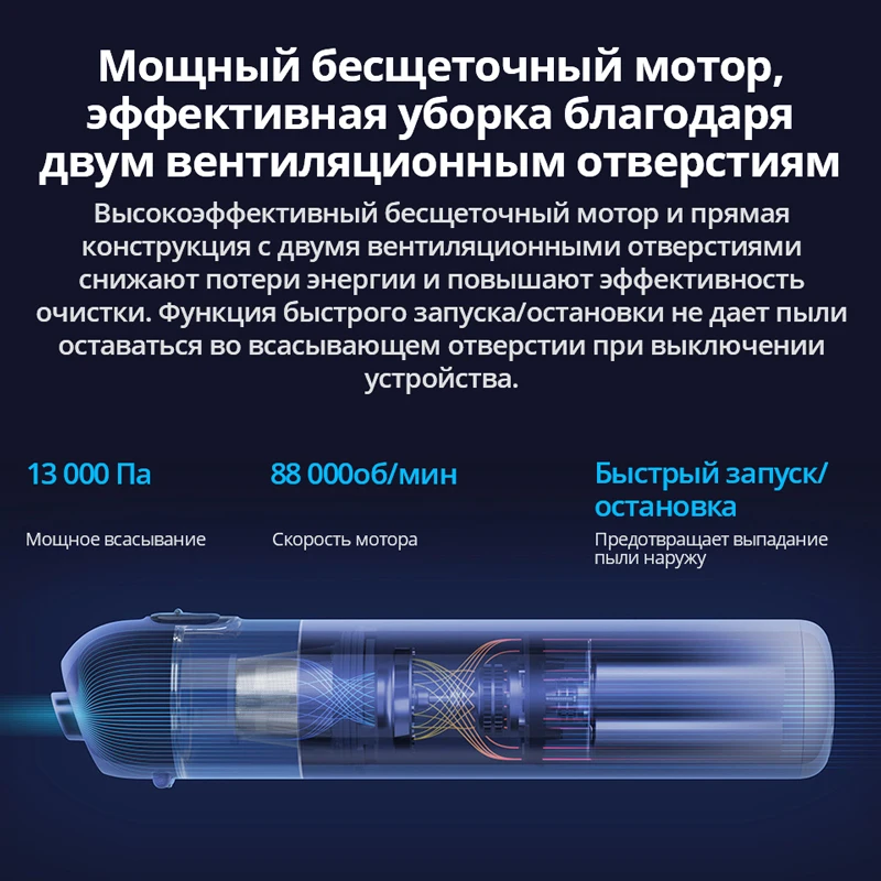 Портативный мини-пылесос Xiaomi Mi Vacuum Cleaner Mini (Российская официальная гарантия) |