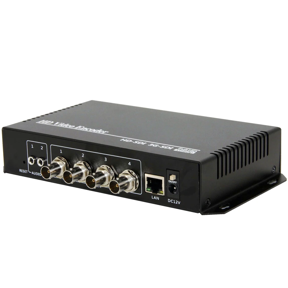 4 Каналы HEVC H.265 H.264 SD HD 3G SDI для IP потокового видео в реальном времени кодер