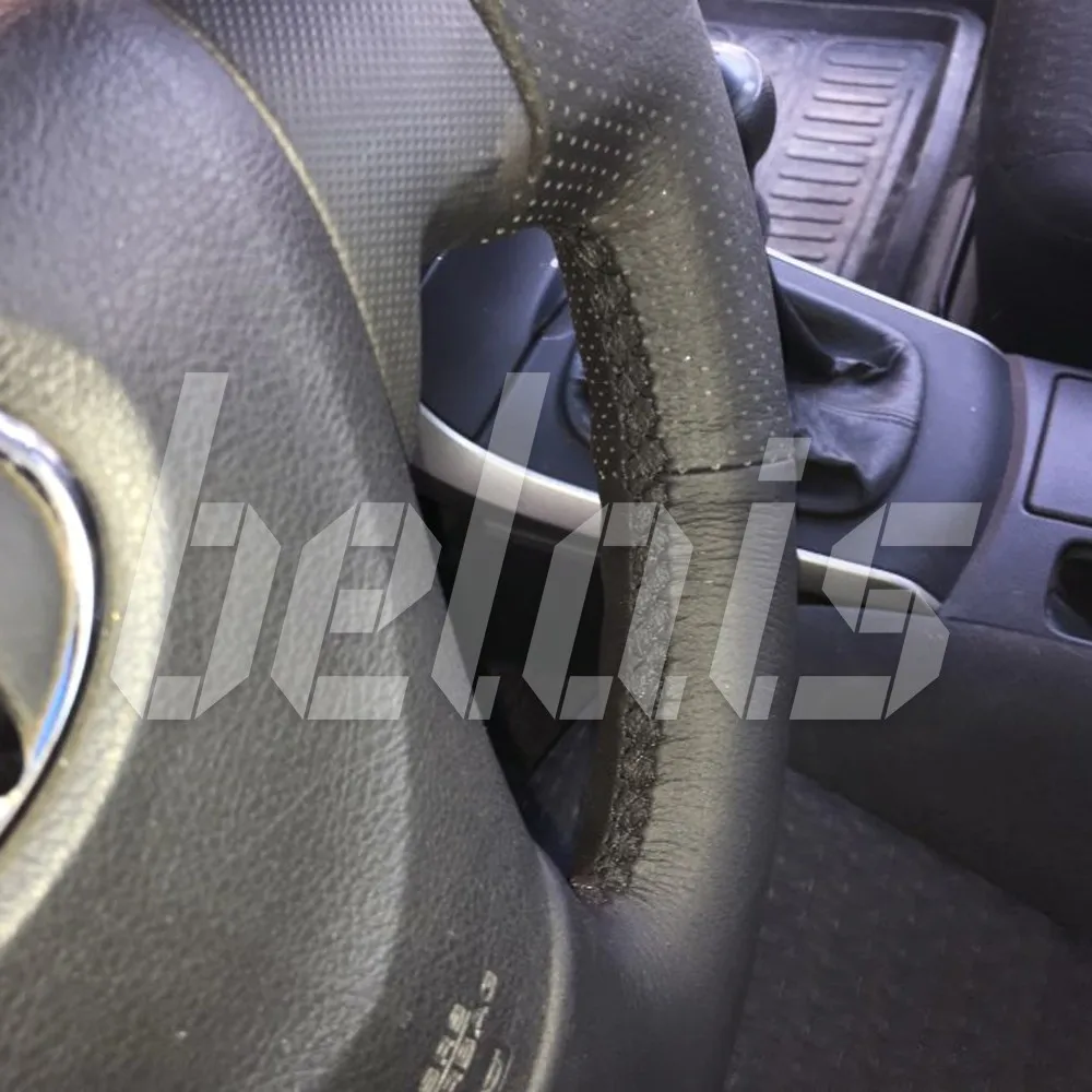 Braid steering wheel genuine leather Toyota Auris I 2006-2010G. A. (steering without factory skin black) # kt-0233 | Автомобили и