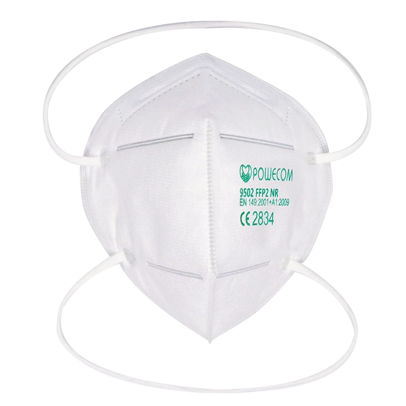 

POWECOM FFP2 CE Approved Mask PM2.5 Safety Protective Face Mask 95% Filtration Breathable Mask Respirator Headband Mouth masks