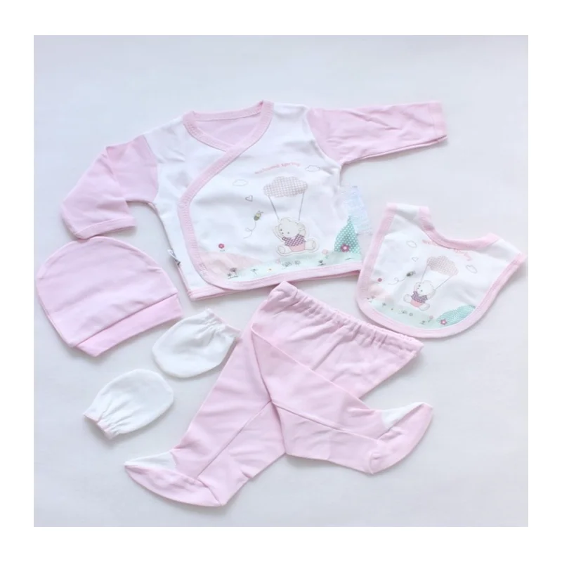 

Baby Girl & Baby Boy Teddy Bear Embossed Cloudy Hospital Outlet 5 Piece Set