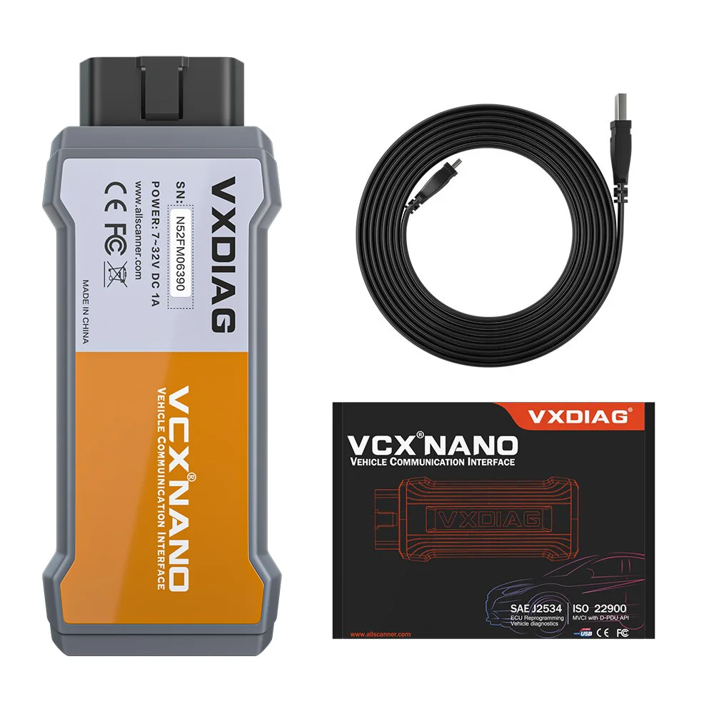 VXDIAG VCX NANO для VOLVO 2014D Dice USB OBD2 автомобильный диагностический инструмент все системы