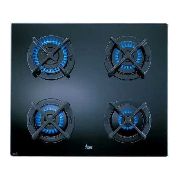 Газовая плита Teka CGC4G (60 см) черная (4 печи) | Бытовая техника
