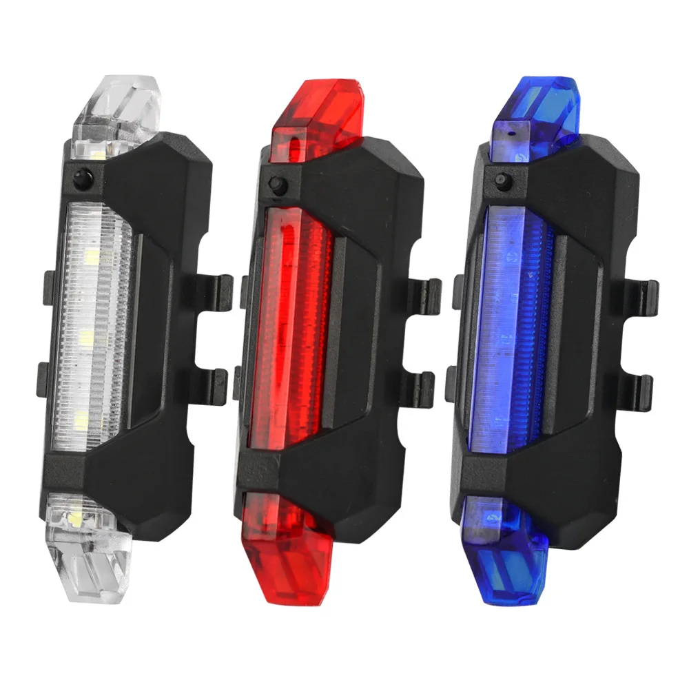 

Bike Light Bicycle Rear LED Light Tail Light USB Rechargeable Headlight Mountain Bike Lamp Waterproof Lantern Bike Accessories