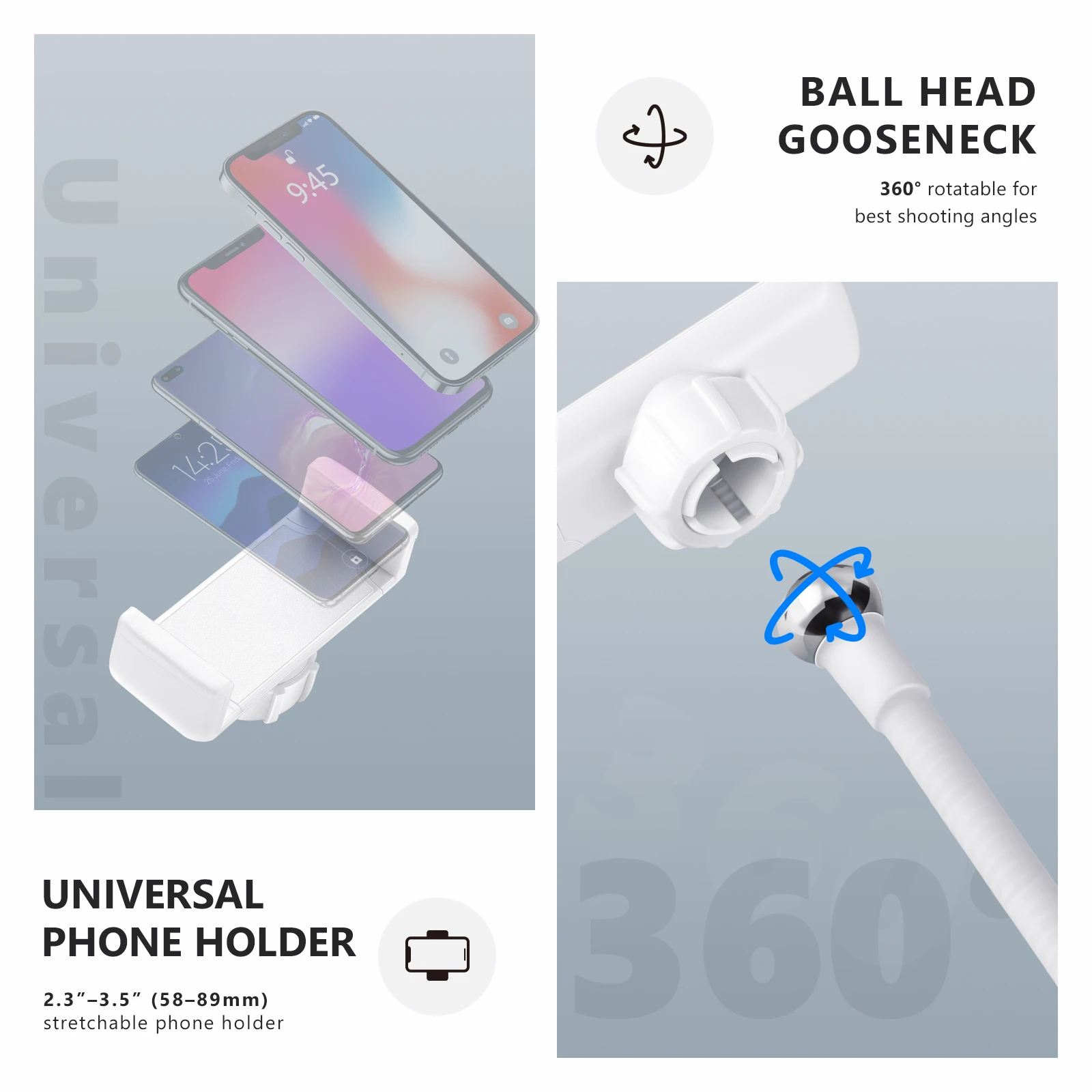 Светодиодный кольцевой светильник Neewer настольный 10-дюймовый с USB цветовая