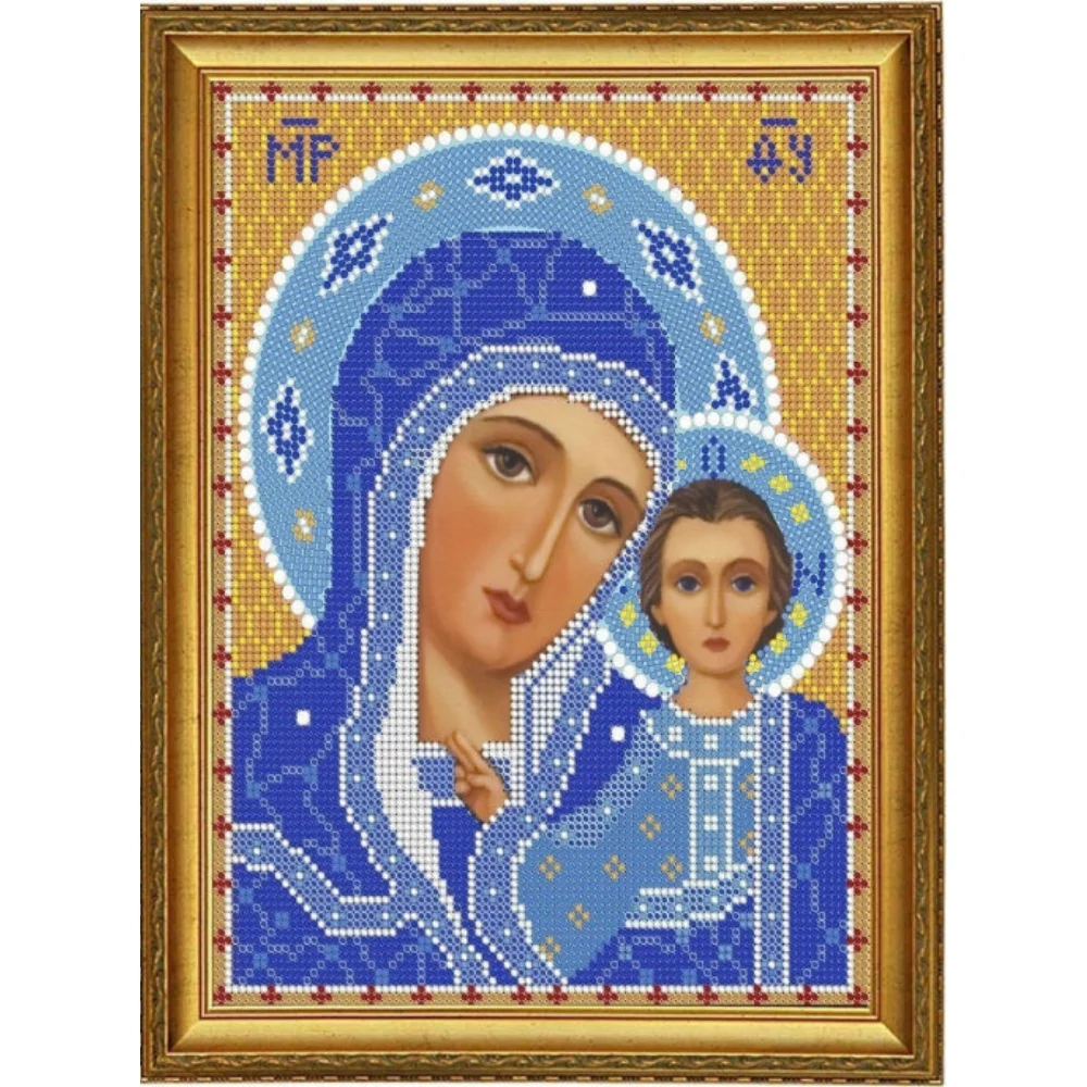 вышивка бисером богородица казанская русская искусница. казанская-романовская икона божией матери. икона казанской богоматери в бисере. вышивка бисером казанская божья матерь. вышивка иконы пресвятой богородице казанской.