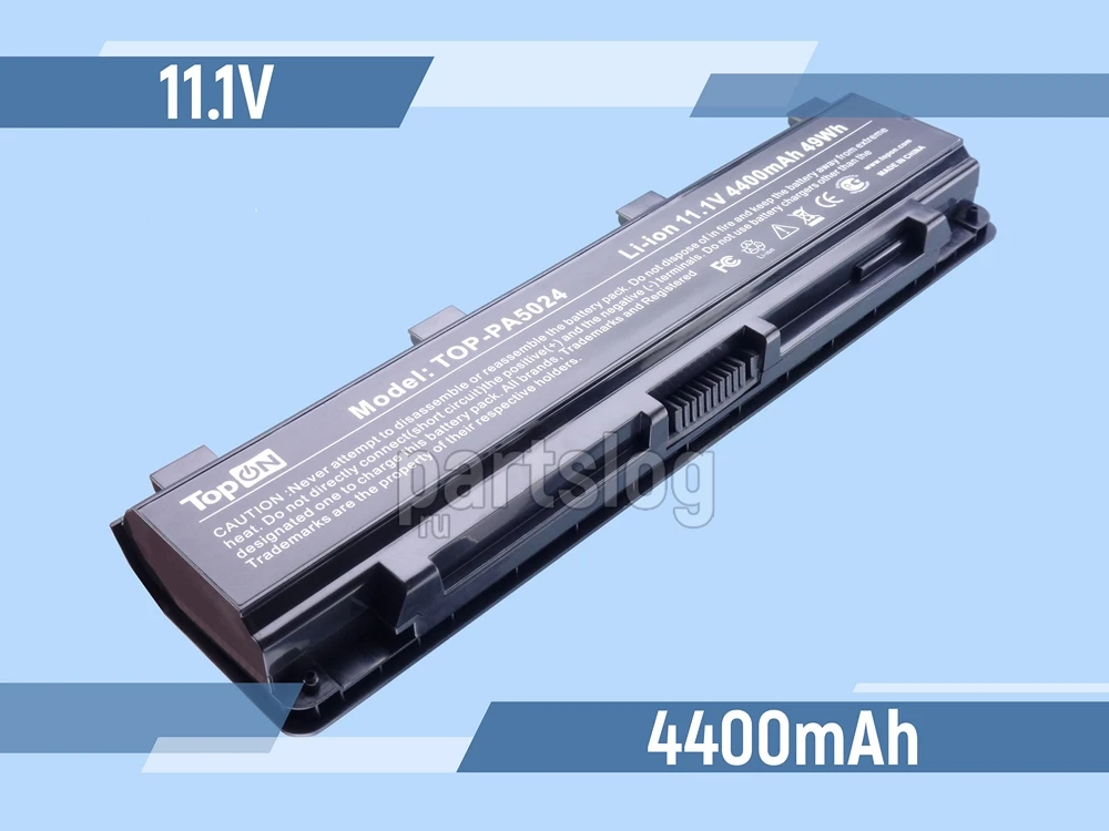 Аккумулятор для Toshiba Satellite C800 11.1V 4400mAh TopON |