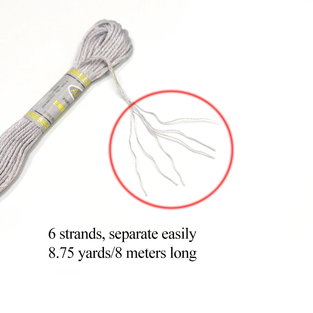 100 шт. хлопковая нить для вышивки крестиком 6 нитей 8 м|embroidery thread|threads for cross stitchcotton