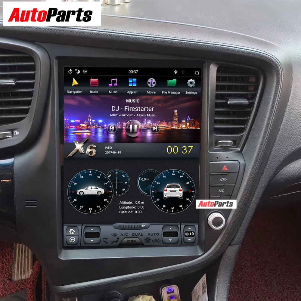 

Car Radio PX6 4GB RAM Tesla style Android 8.1 Car GPS Navigation For KIA Optima KIA K5 2010-2013 Multimedia Video Player ISO LCD