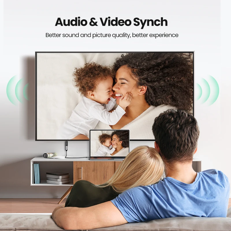Адаптер UGREEN для порта дисплея DP к HDMI 4K кабельный конвертер 1080P ПК ноутбука