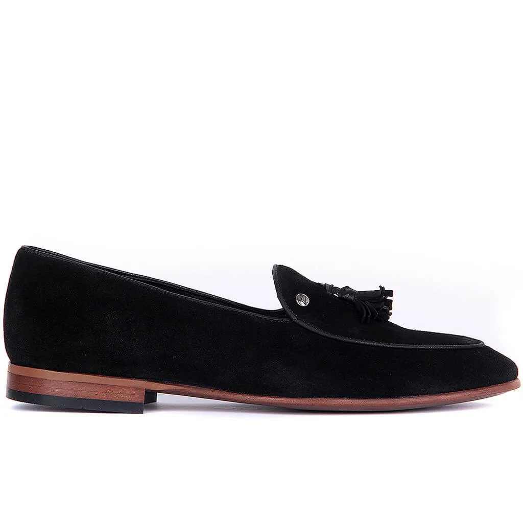 Sail-Lakers Black Men 'S Casual Suede Shoes