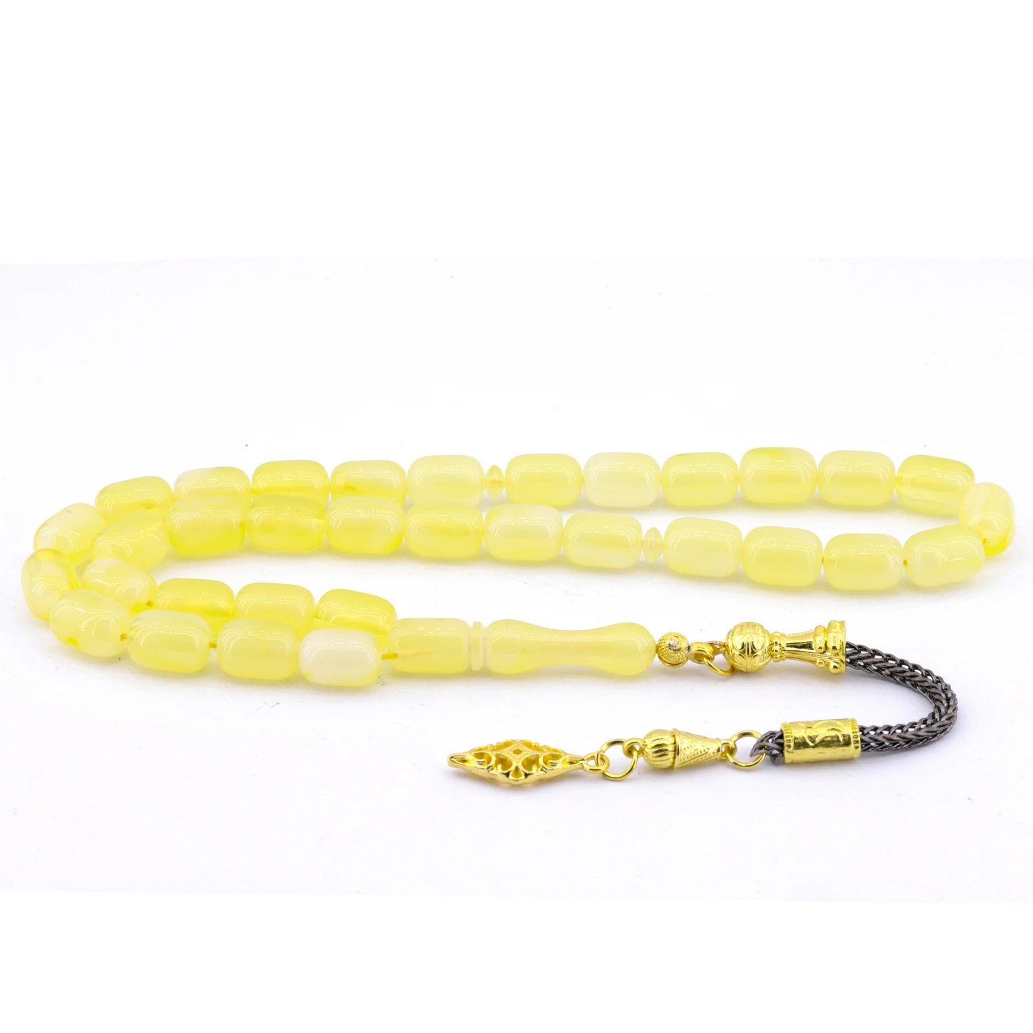 Мужская модель капли воды порошок Янтарный Розарий Tasbih | Молитва Dhikr бусины с