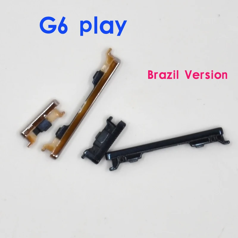 Bot&oacute;n de encendido para Motorola Moto G6 Play, bot&oacute;n de encendido, apagado, subir y bajar volumen, versi&oacute;n brasile&ntilde;a Original-0