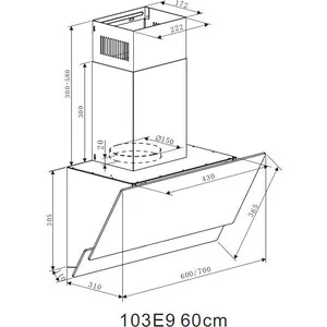 Вытяжка MAUNFELD PLYM SOFT 60 черное стекло | Бытовая техника
