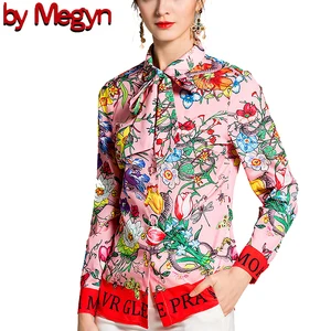 Женская блузка с длинным рукавом, розовая блузка с принтом змеи, большие размеры 3xl, женские шифоновые топы с бантом, 2019