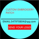 Нашивки с вышивкой на заказ, липкая подкладка на липучке с вашим собственным логотипом, персонализированная школьная нашивка для командного клуба