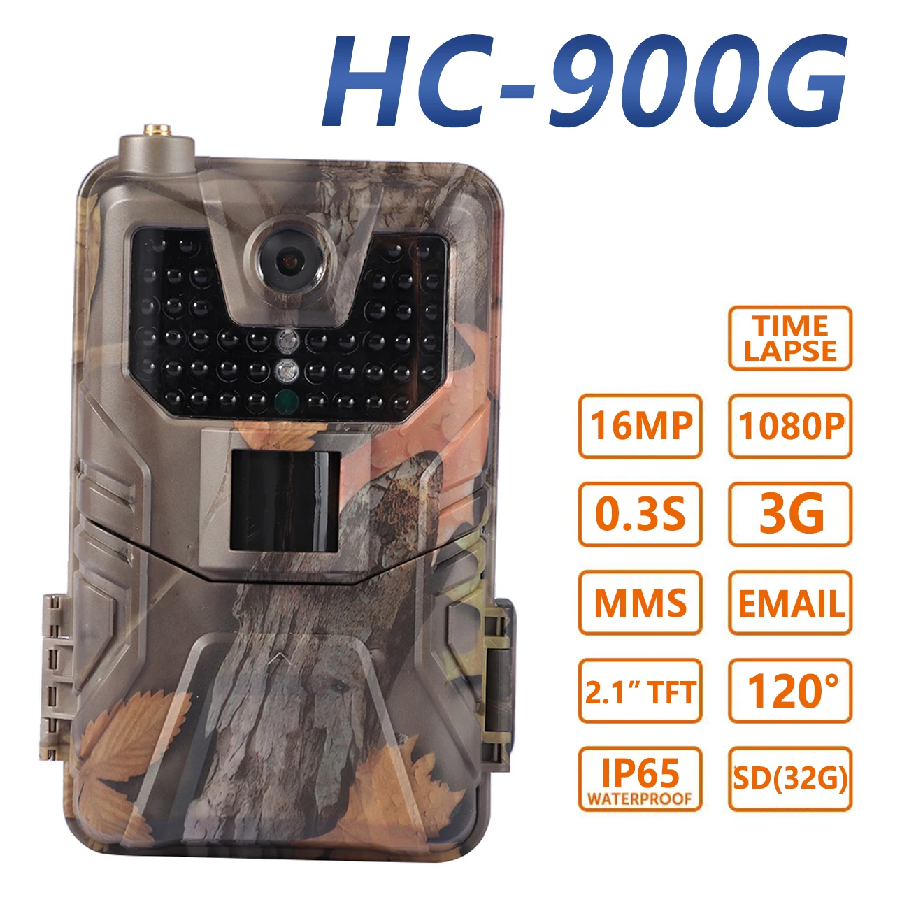 

HC900G 3G Trail Hunting Camera Night Vision IR Cameras IP65 Photo Trap 1080P 0.3s Trigger Time Wildlife Surveillance Game Camera